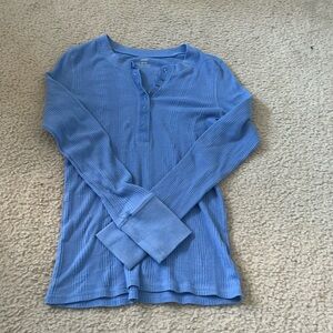 Blue Aerie Button Up